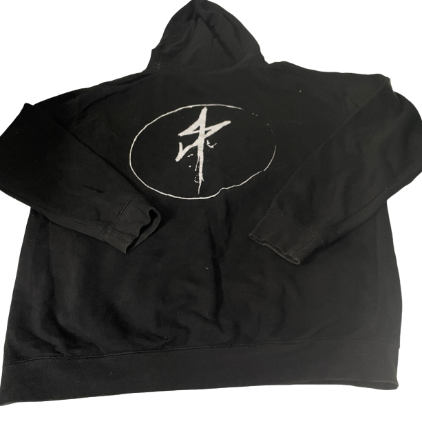 Men's Black Vintage Graphic Hoodie | SKU 6211