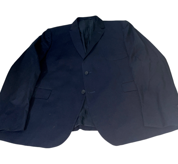 Vintage 90s Vintage men's LACOSTE navy blue retro preppy style soft material  suit jacket