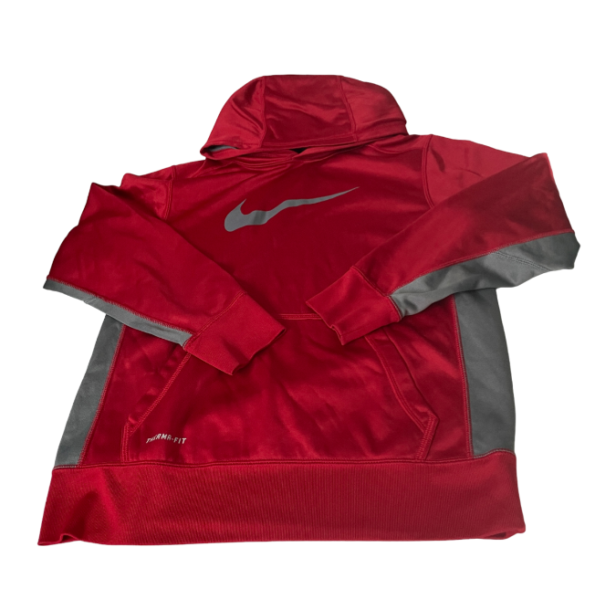 Vintage Red therma fit nike small hoodie womens  in small L21 W 17 | SKU 6234