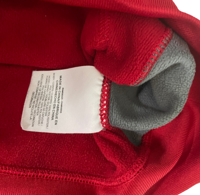 Vintage Red therma fit nike small hoodie womens  in small L21 W 17 | SKU 6234