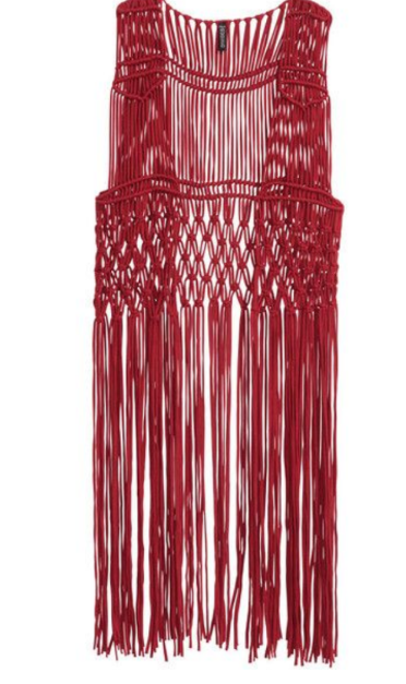Vintage fringe large pink womens festival type hippy jacket  L35 W 15 SKU 6244
