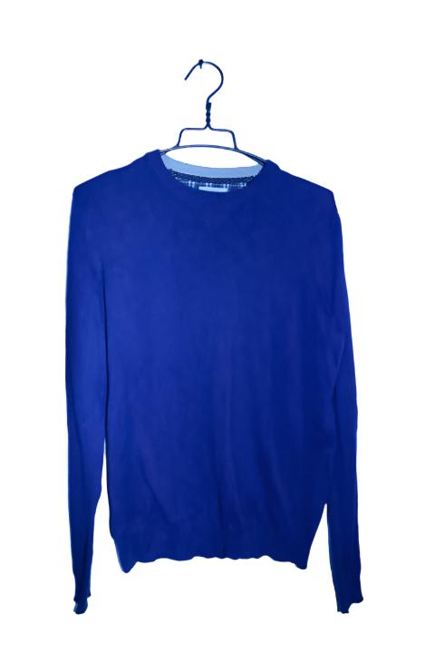 Sfera men essentials regular fit navy  crew neck sweatshirt in M|L29 W21|SKU 6731 100% COTTON