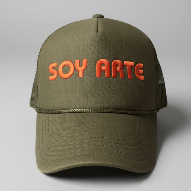 Soy Arte Olive Green Trucker Hat SKU 7321
