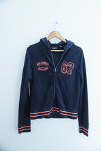 Vintage polo jeans co ralph lauren blue medium full zip hoodie