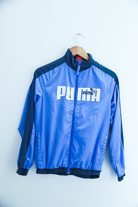 Vintage blue puma full zip mens track suit XL