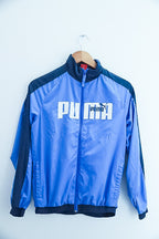 Vintage blue puma full zip mens track suit XL