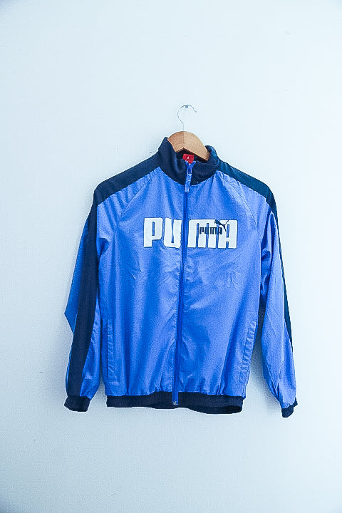 Vintage blue puma full zip mens track suit XL