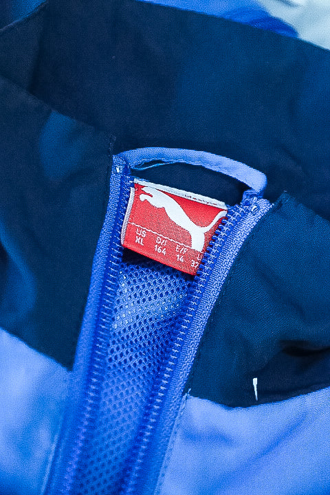 Vintage blue puma full zip mens track suit XL