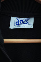 Vintage Asics 90s black full zip up jacket