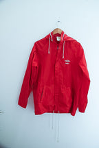 Vintage red umbro medium windbreaker hoodie jacket