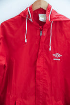 Vintage red umbro medium windbreaker hoodie jacket