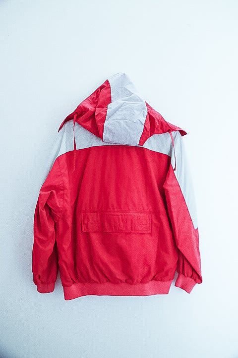 Vintage ran felice colour block pink mens hoodie jacket