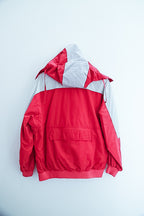 Vintage ran felice colour block pink mens hoodie jacket