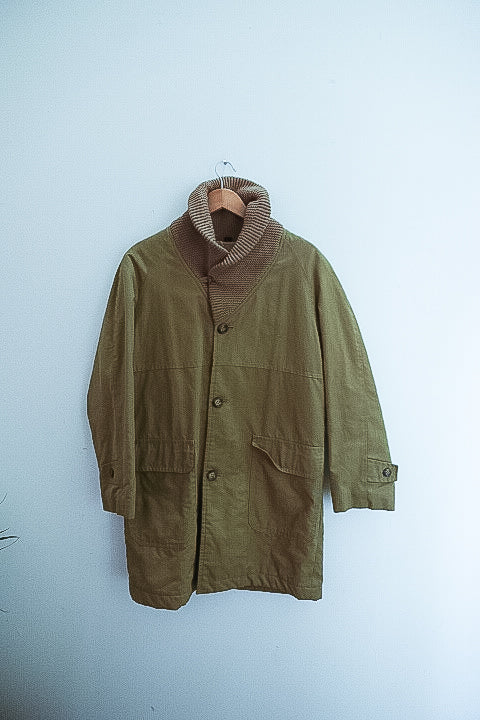Vintage large cream military mens jacket