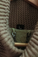 Vintage large cream military mens jacket