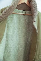Vintage large cream military mens jacket