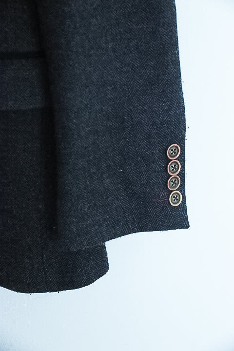 Vintage Thomson & Richards Classic mens Viscose Polyester grey blazerss