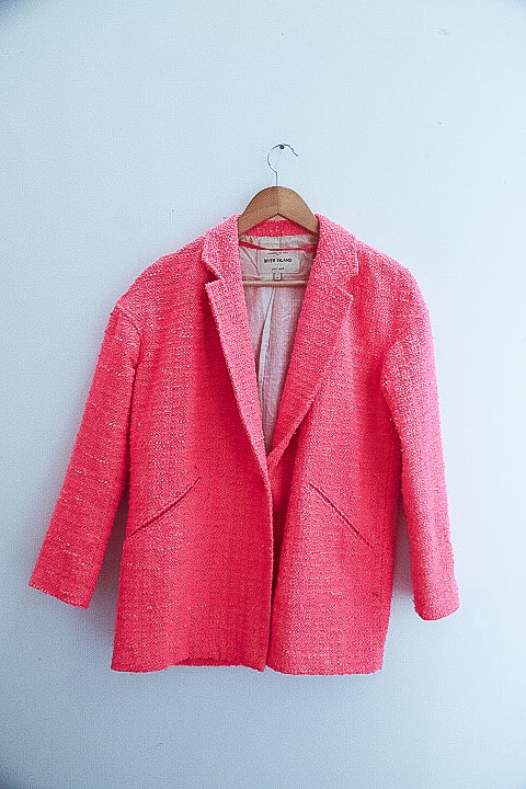 Vintage River Island pink womens blazers uk 6