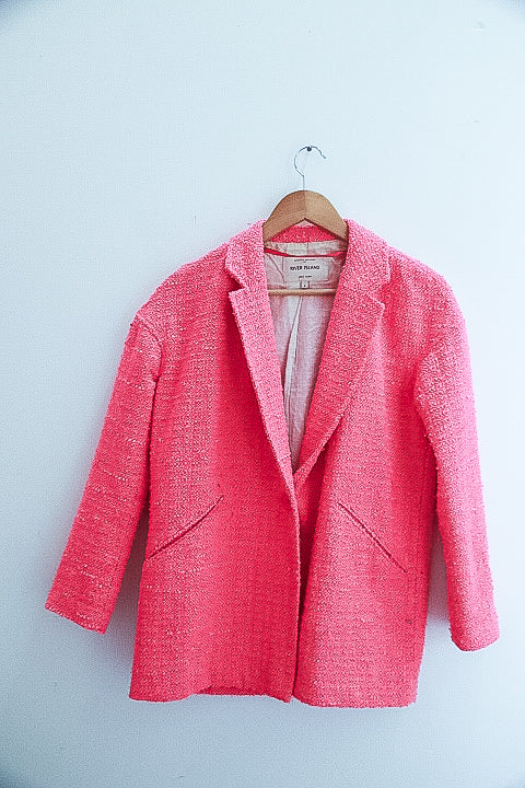 Vintage River Island pink womens blazers uk 6