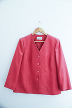 Vintage Eastex pink Linen womens blazers uk 16