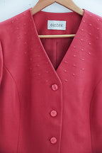 Vintage Eastex pink Linen womens blazers uk 16