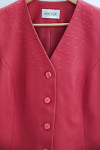 Vintage Eastex pink Linen womens blazers uk 16