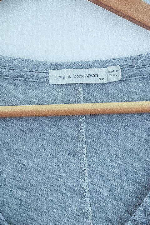 Vintage rag & bone jean grey vneck small tees
