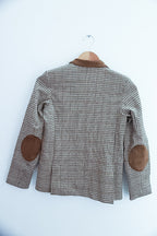 Vintage brown checkered mens small blazers