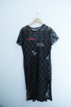Vintage Mesh black zara long dress size 8/10
