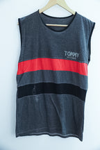 Vintage Tommy Hilfiger Multistripe sleeveless mens tees