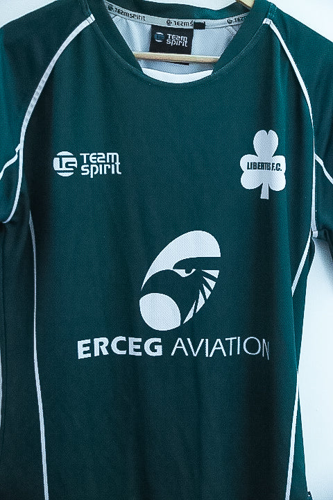 Vintage Liberte FC green team spirit large jersey