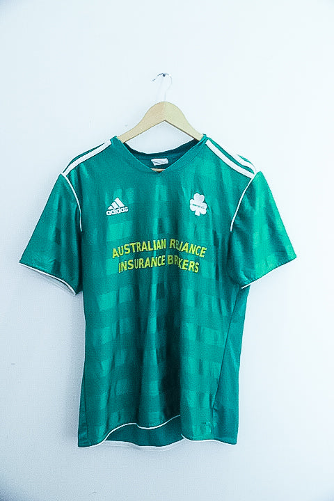 Vintage Green mens Adidas large football jersey