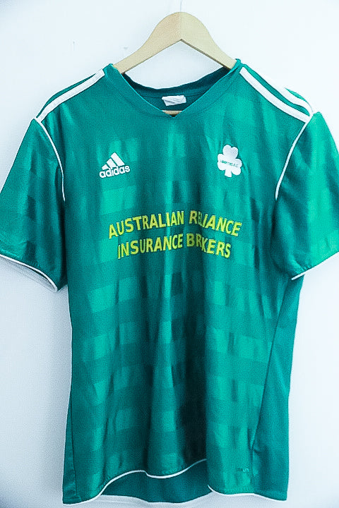 Vintage Green mens Adidas large football jersey
