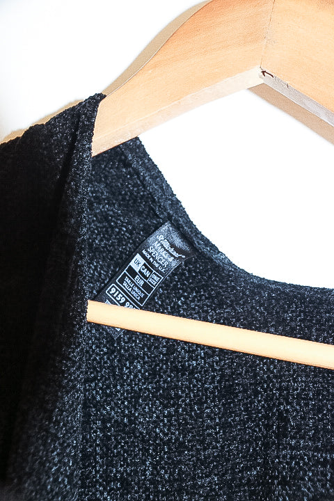 Vintage Mark & Spencers womens black summer shawl sweater