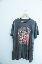 Vintage wild and free reckless graphics grey mens tshirt XL