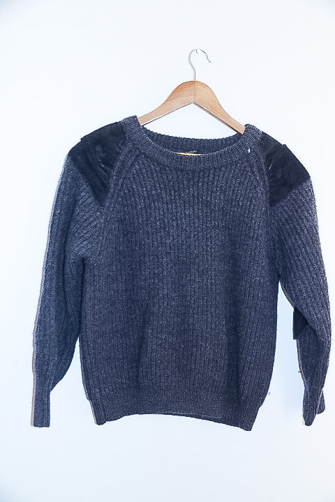 Vintage john patridge grey small knited jumper
