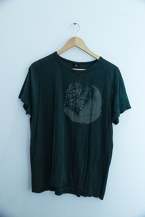 Vintage selected green graphics medium mens tees