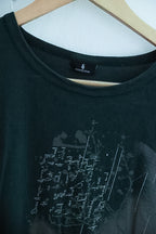 Vintage selected green graphics medium mens tees