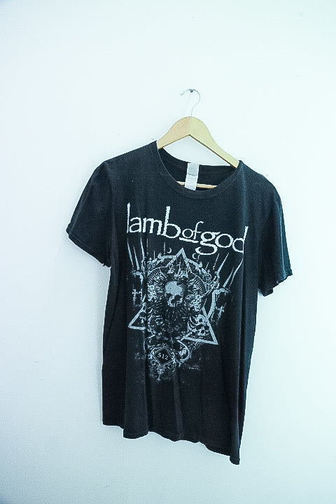 Vintage lamb of God graphics small black mens tees