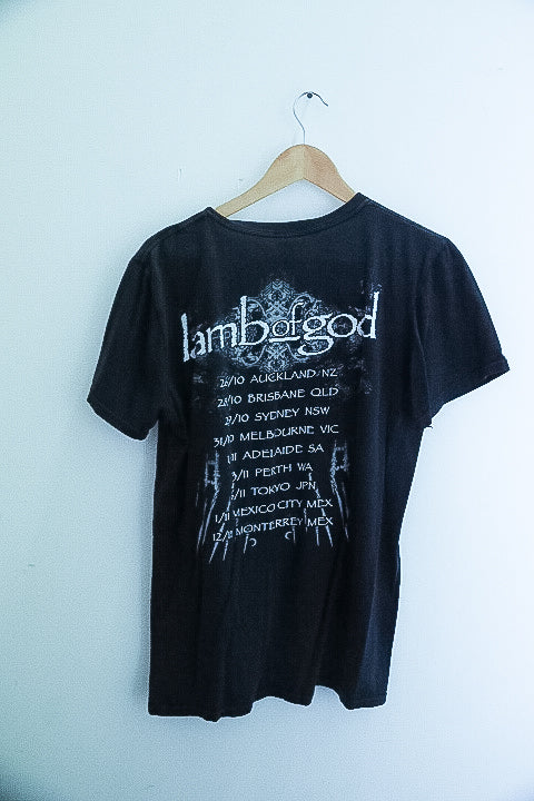 Vintage lamb of God graphics small black mens tees