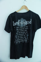 Vintage lamb of God graphics small black mens tees