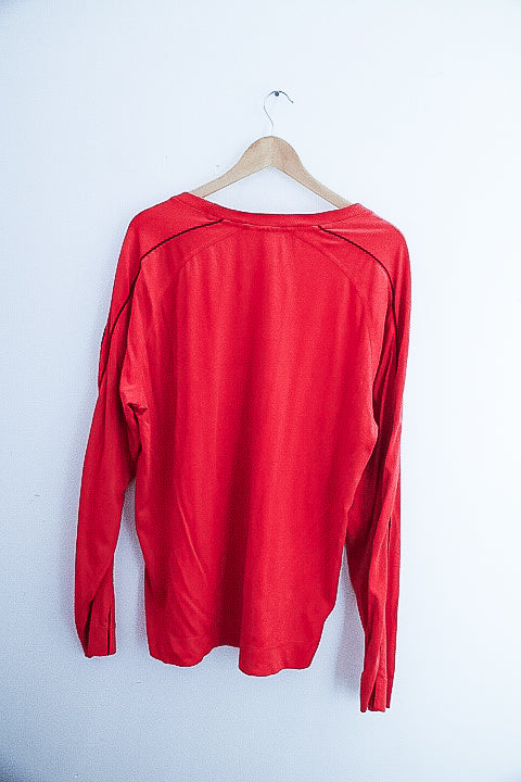 Vintage Puma Boys Ess Big Logo Red Sweatshirts XL