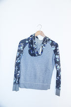 Vintage Aeropostale 87 New york print Xsmall full zip up grey hoodie