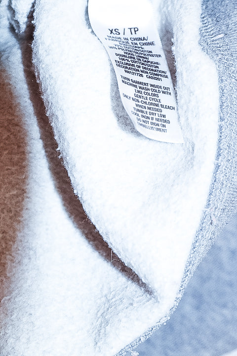 Vintage Aeropostale 87 New york print Xsmall full zip up grey hoodie