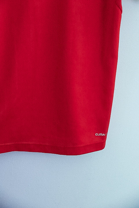 Vintage Adidas Big logo red small T-shirt