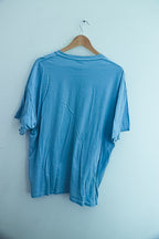 Vintage Vegas Graphics Sky blue mens tees XL