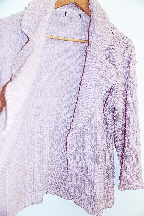 Vintage Womens pink wrinkle long sleeves oversized shirt top