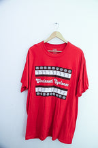 Vintage Cinncinati Cyclones Graphics red mens tees XL