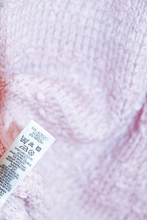 Vintage Womens pink wrinkle long sleeves oversized shirt top