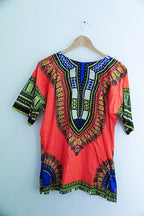 Vintage Tribal African Caftan Boho Unisex Small Top